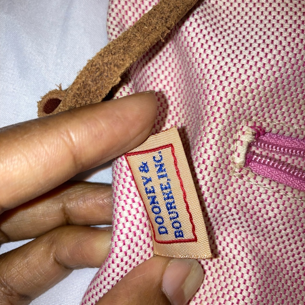 Dooney & Bourke Pink and Tan Handbag - Picture 4 of 11